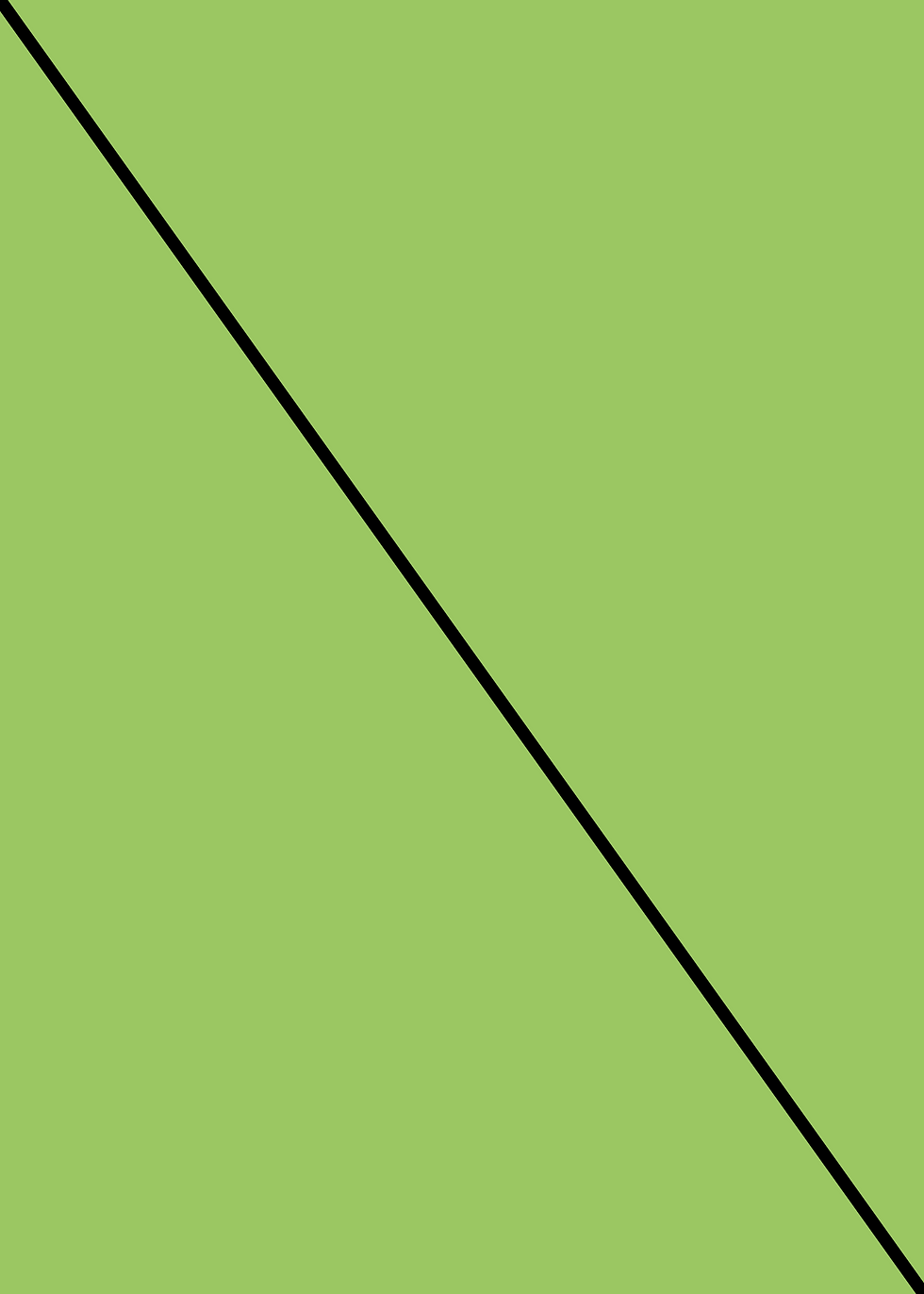 Digital mockup of a angle style invitation pocket in a bright green color