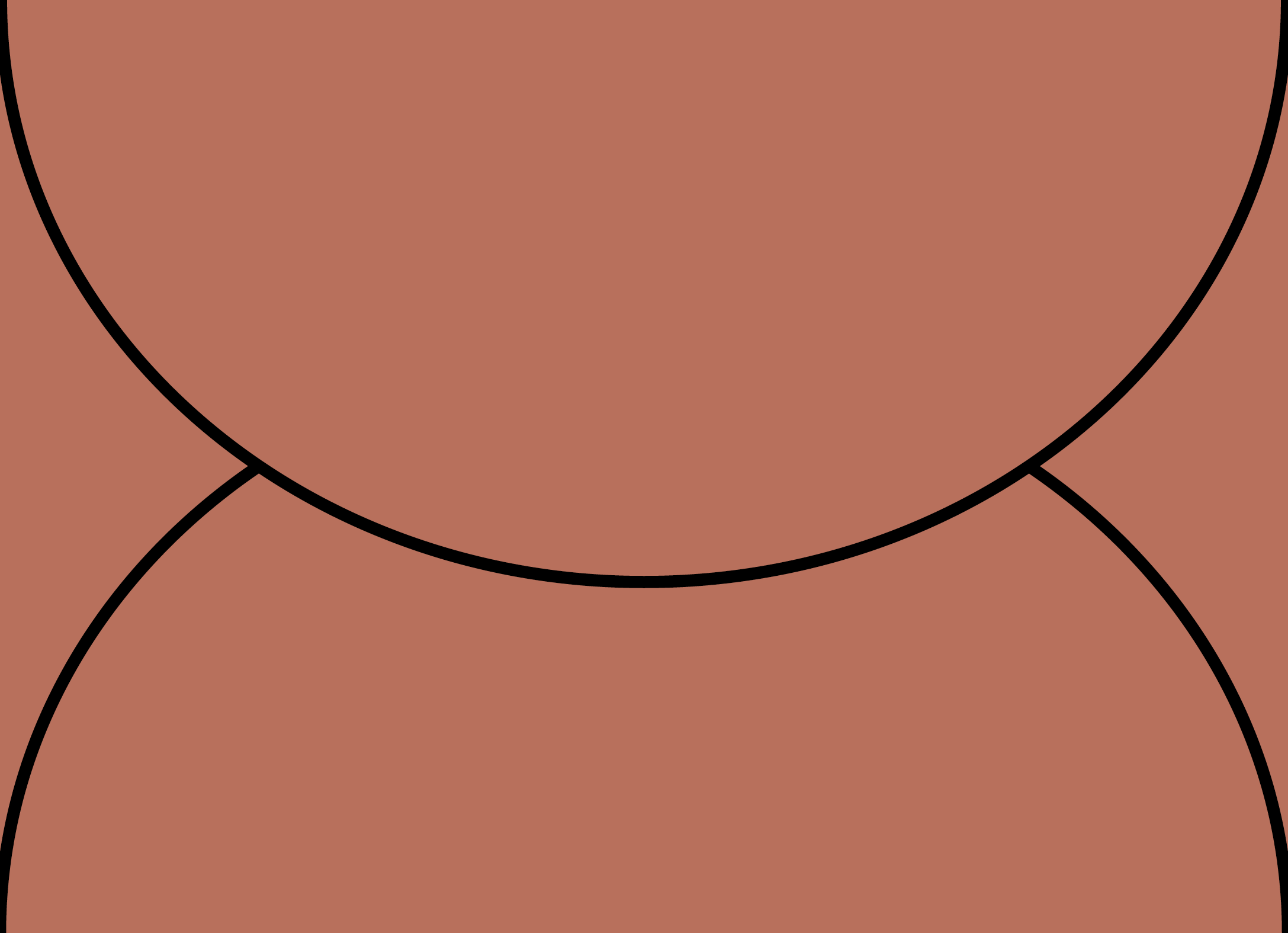 Digital mockup of a arch flap style wedding envelope in a brick color