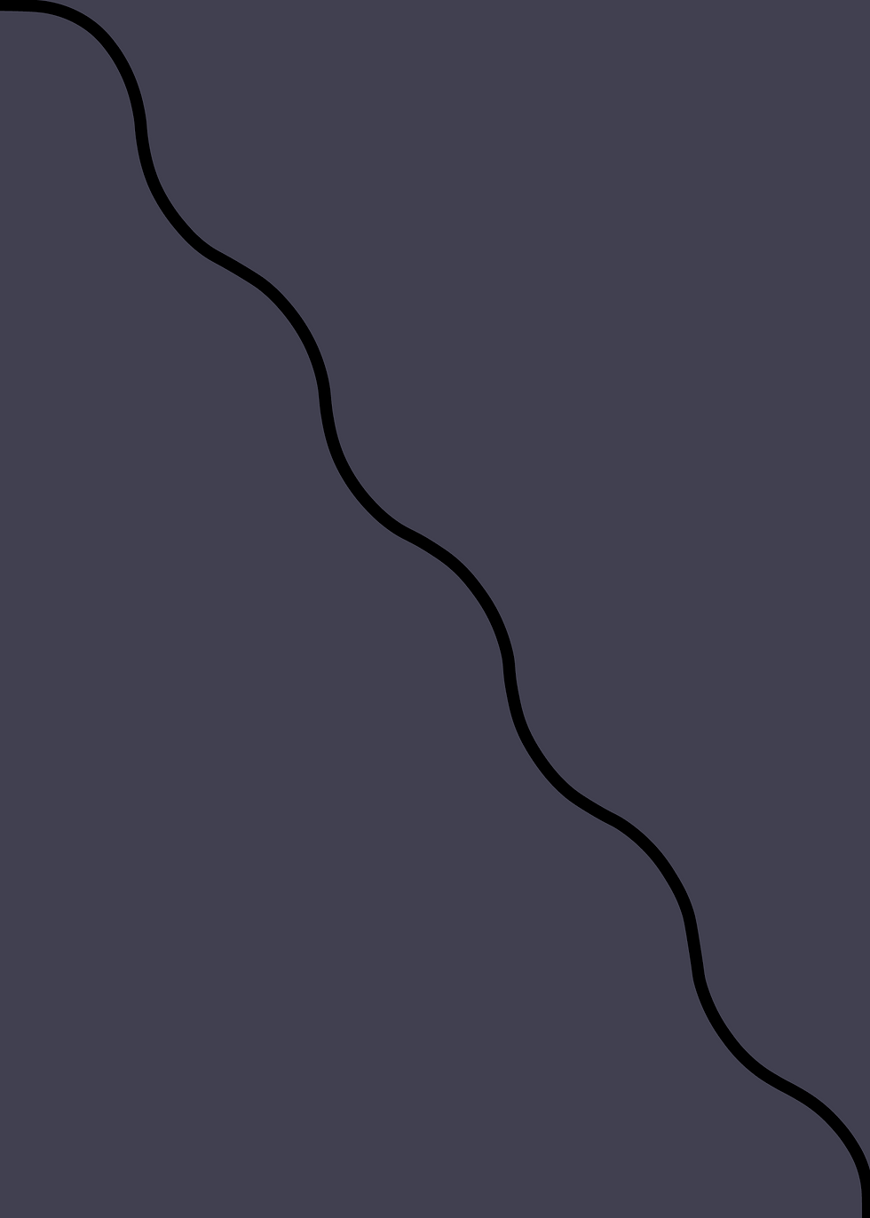 Thumbnail: Digital mockup of a angle wave style invitation pocket in a deep blue color