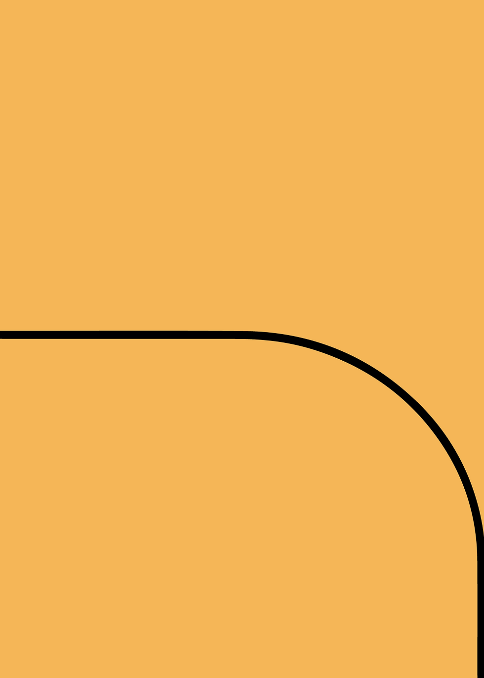Thumbnail: Digital mockup of a curved arch style invitation pocket in a yellow orange color