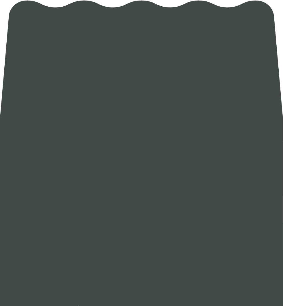 Digital mockup of a wave style envelope liner in a racing green color.