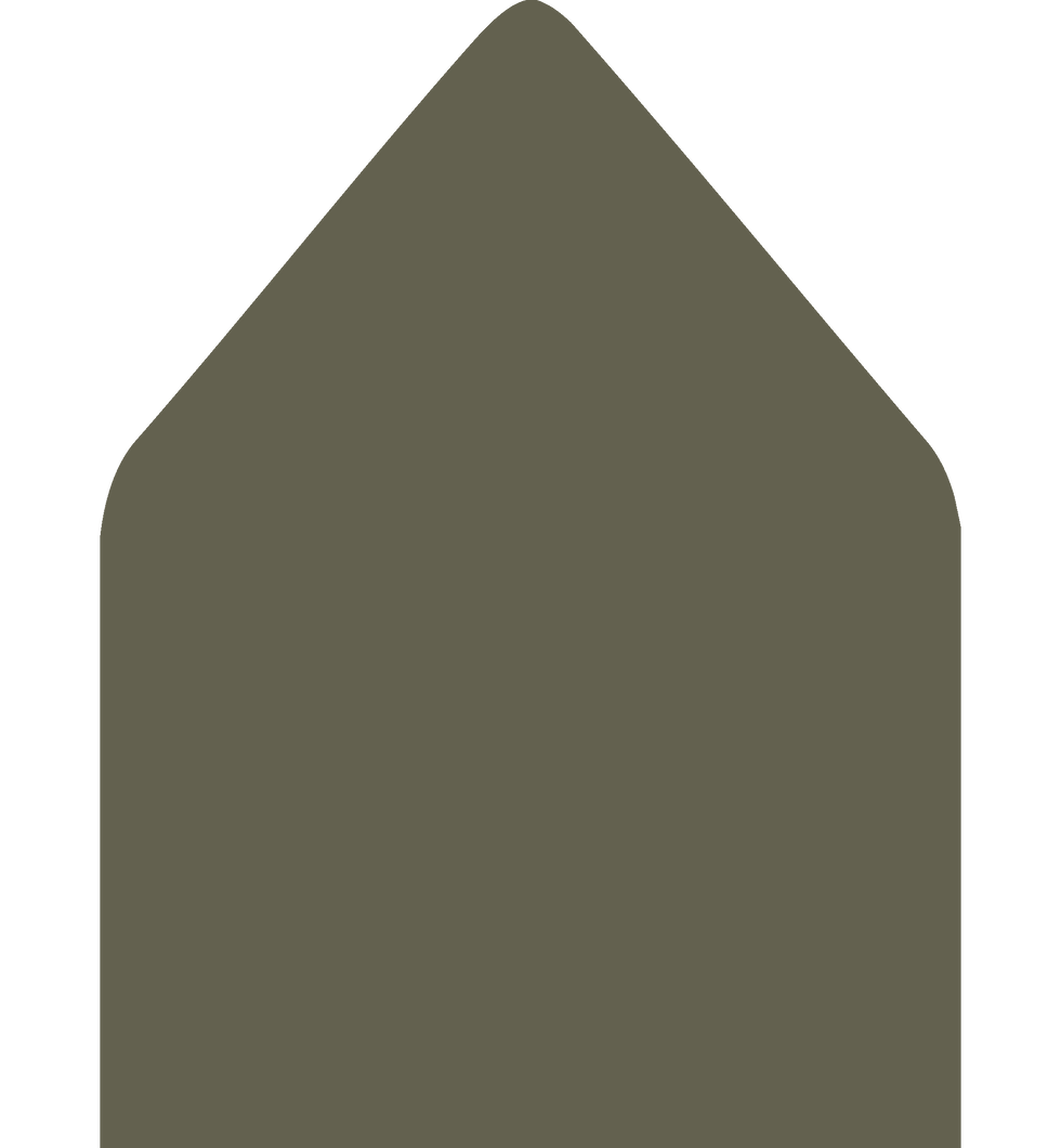 Digital mockup of a standard style envelope liner in a dark khaki color.