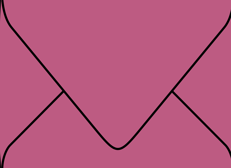 Digital mockup of a standard v flap style wedding envelope in a metallic pink color