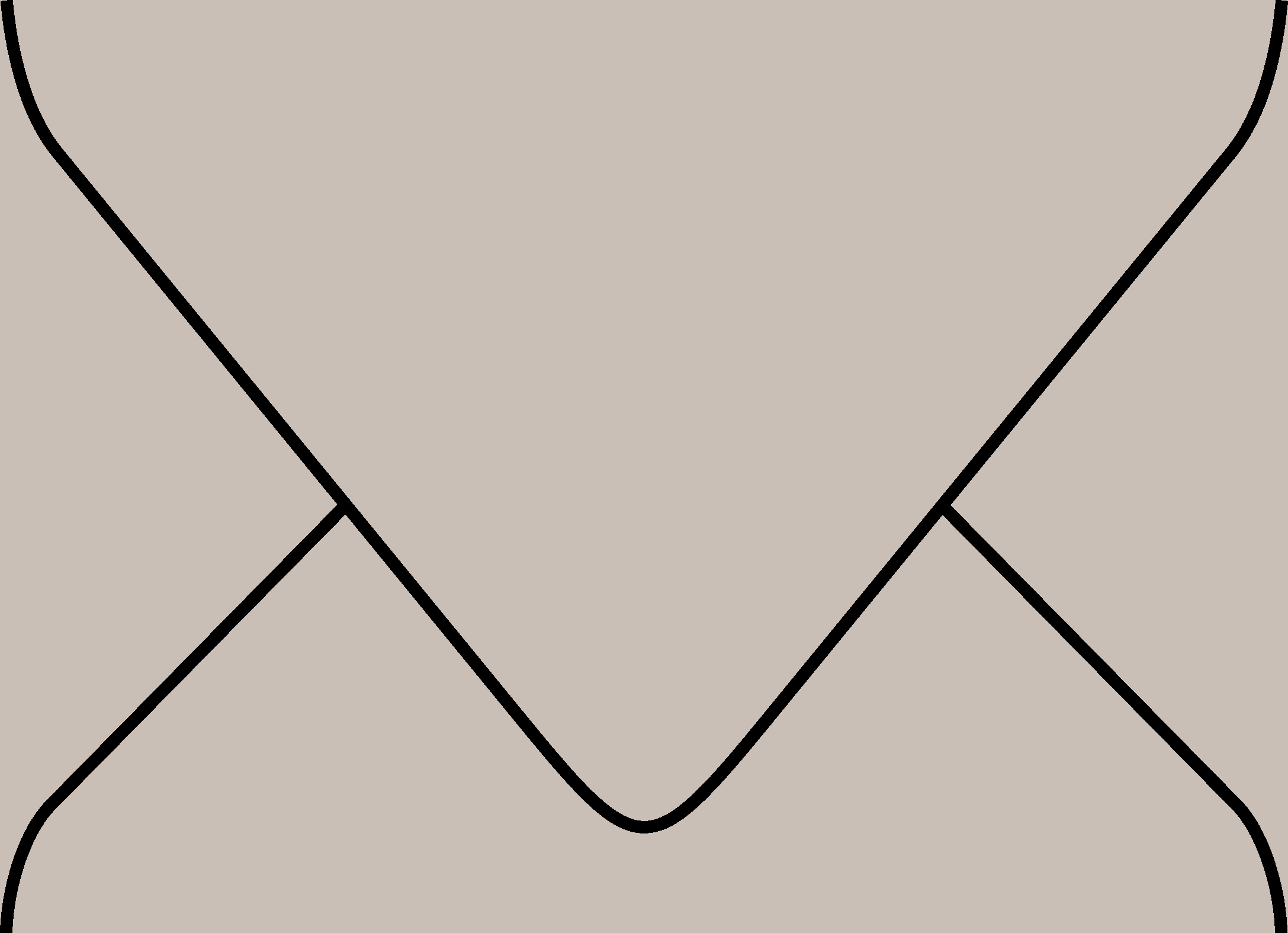 Digital mockup of a standard style wedding invitation envelope in a light taupe color.