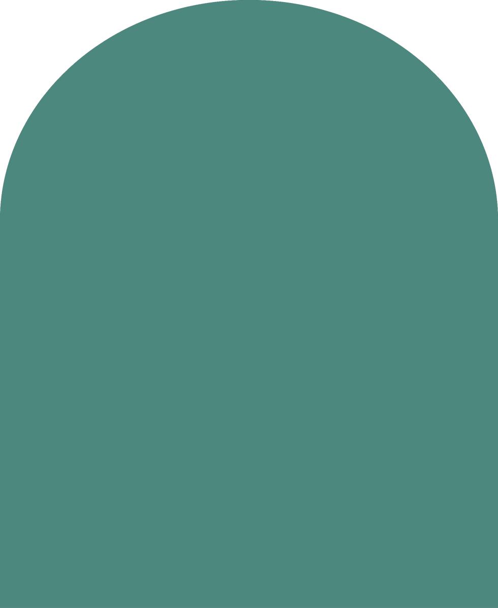 Digital mockup of an arch style envelope liner in a emerald green color.