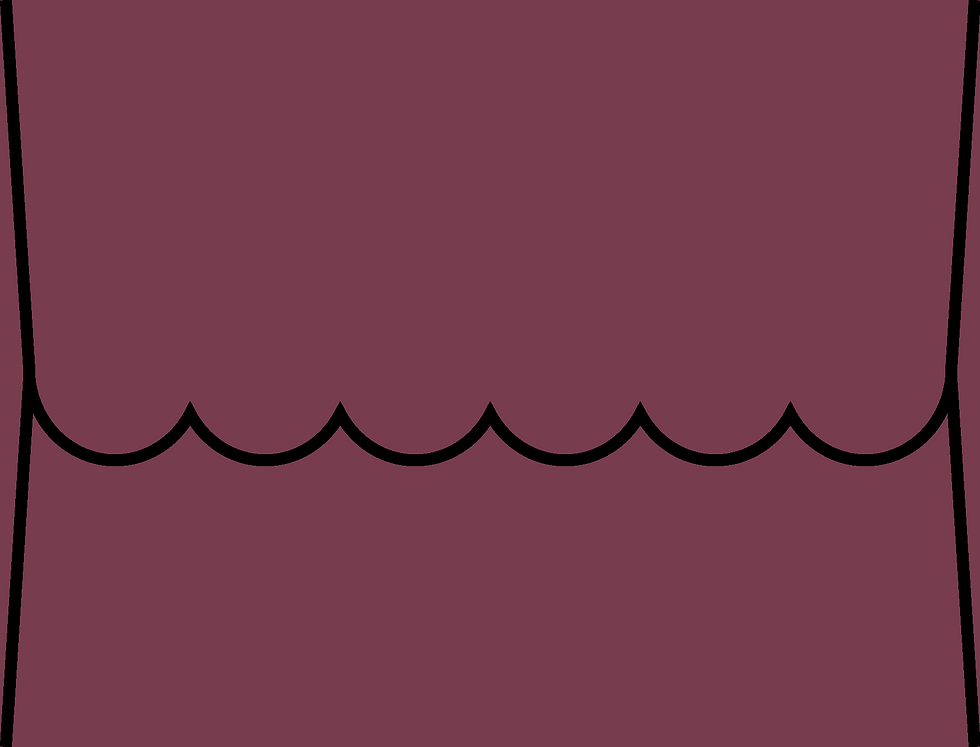 Thumbnail: Digital mockup of a scallop style envelope in a burgundy color