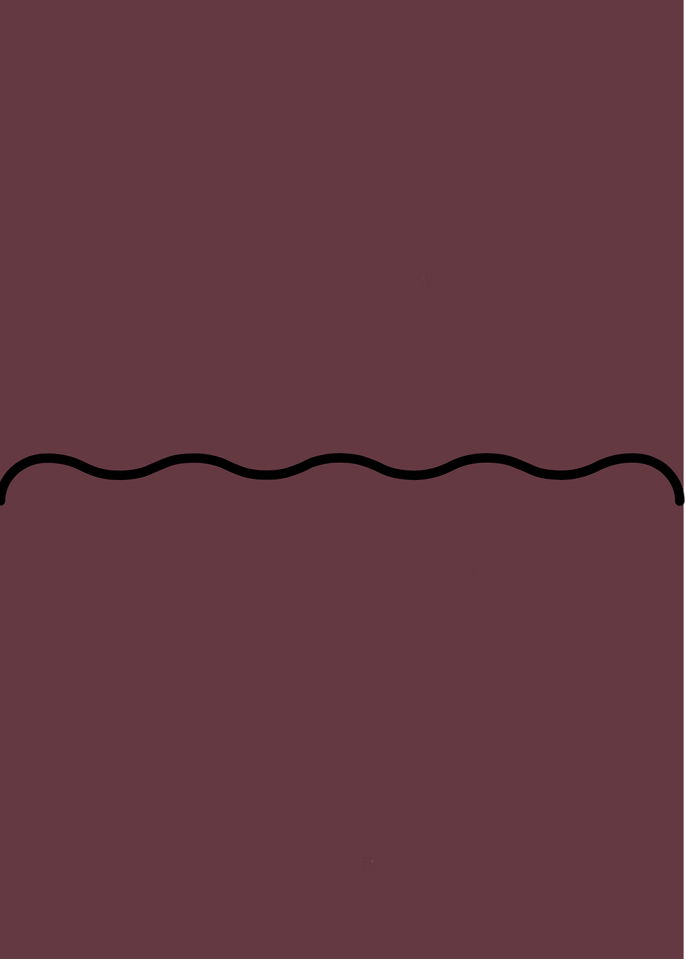 Thumbnail: Digital mockup of a wave style invitation pocket in a deep wine color