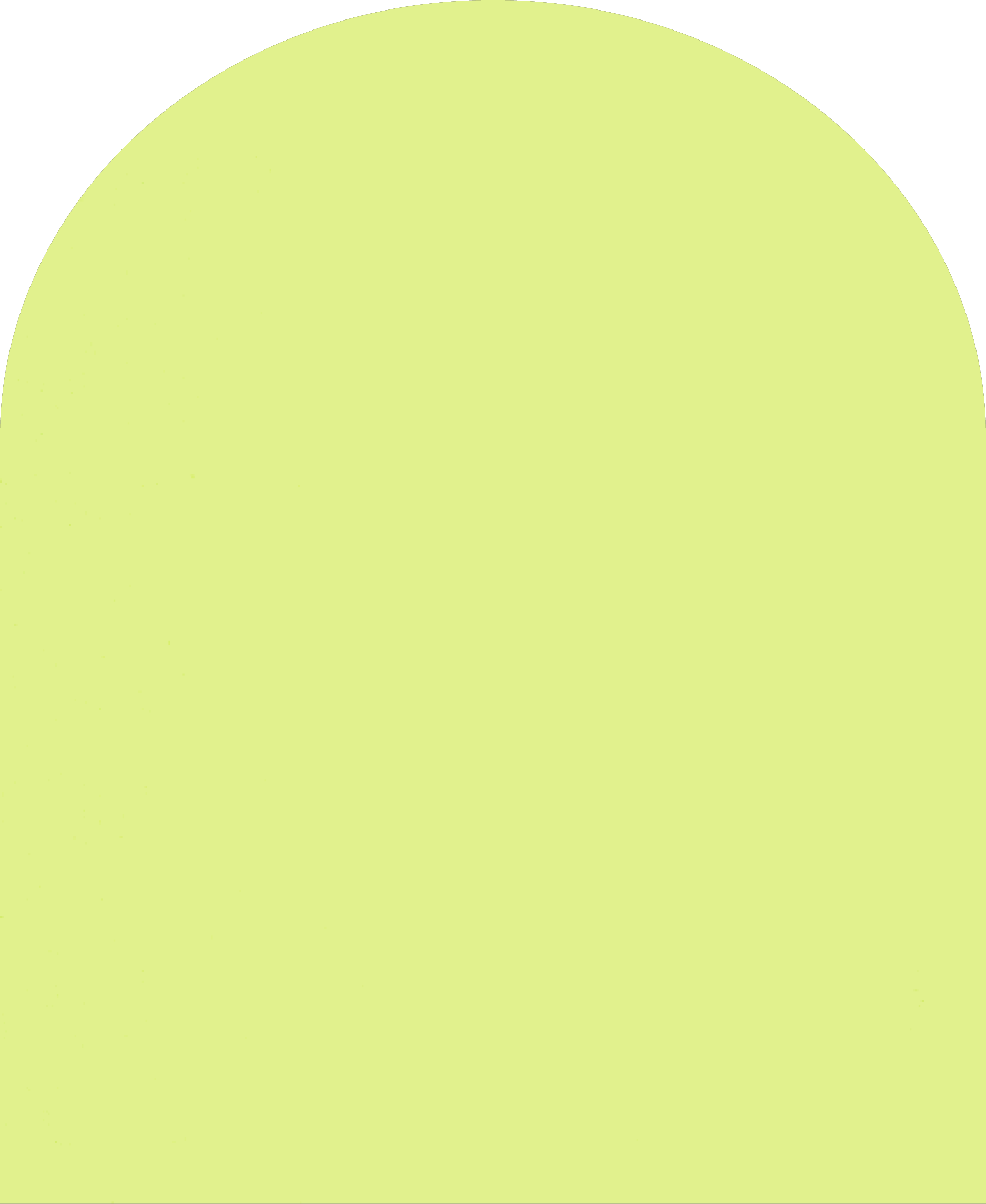 Digital mockup of an arch style envelope liner in a key lime color.