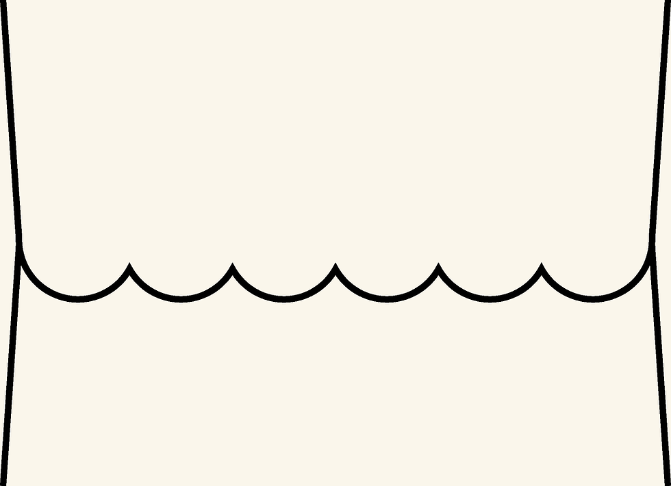 Thumbnail: Digital mockup of a scallop style wedding invitation envelope in a natural color.