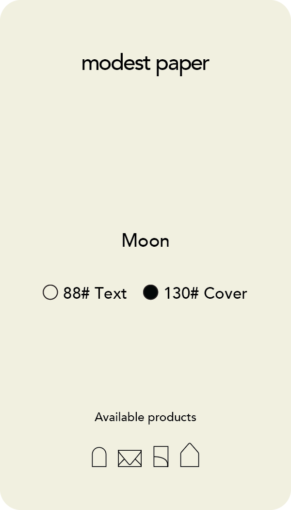 Digital mockup of a paper swatch in a dusty cream color in a cover weight.