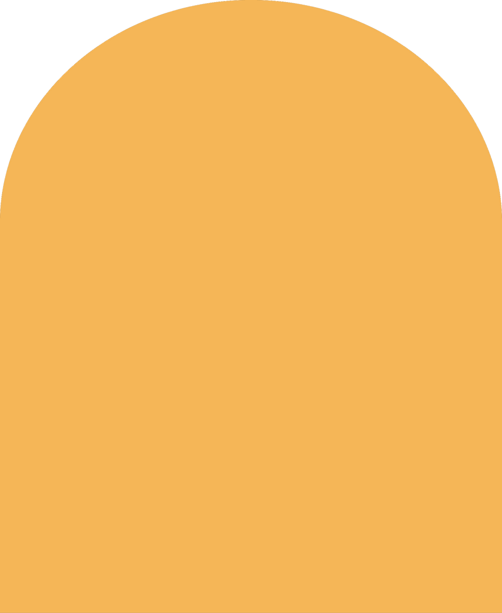 Digital mockup of an arch style envelope liner in a yellow orange color.