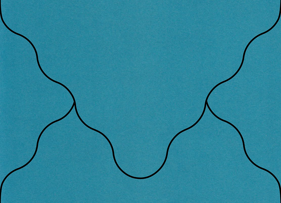 Blank Pointed Wave Envelopes Peacock Teal (Set of 10) (Ungummed)