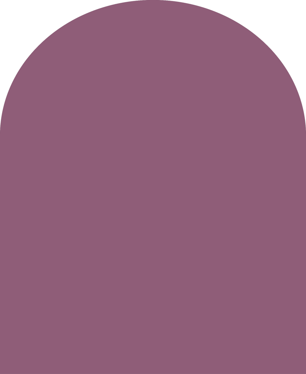 Digital mockup of an arch style envelope liner in a metallic warm purple color.