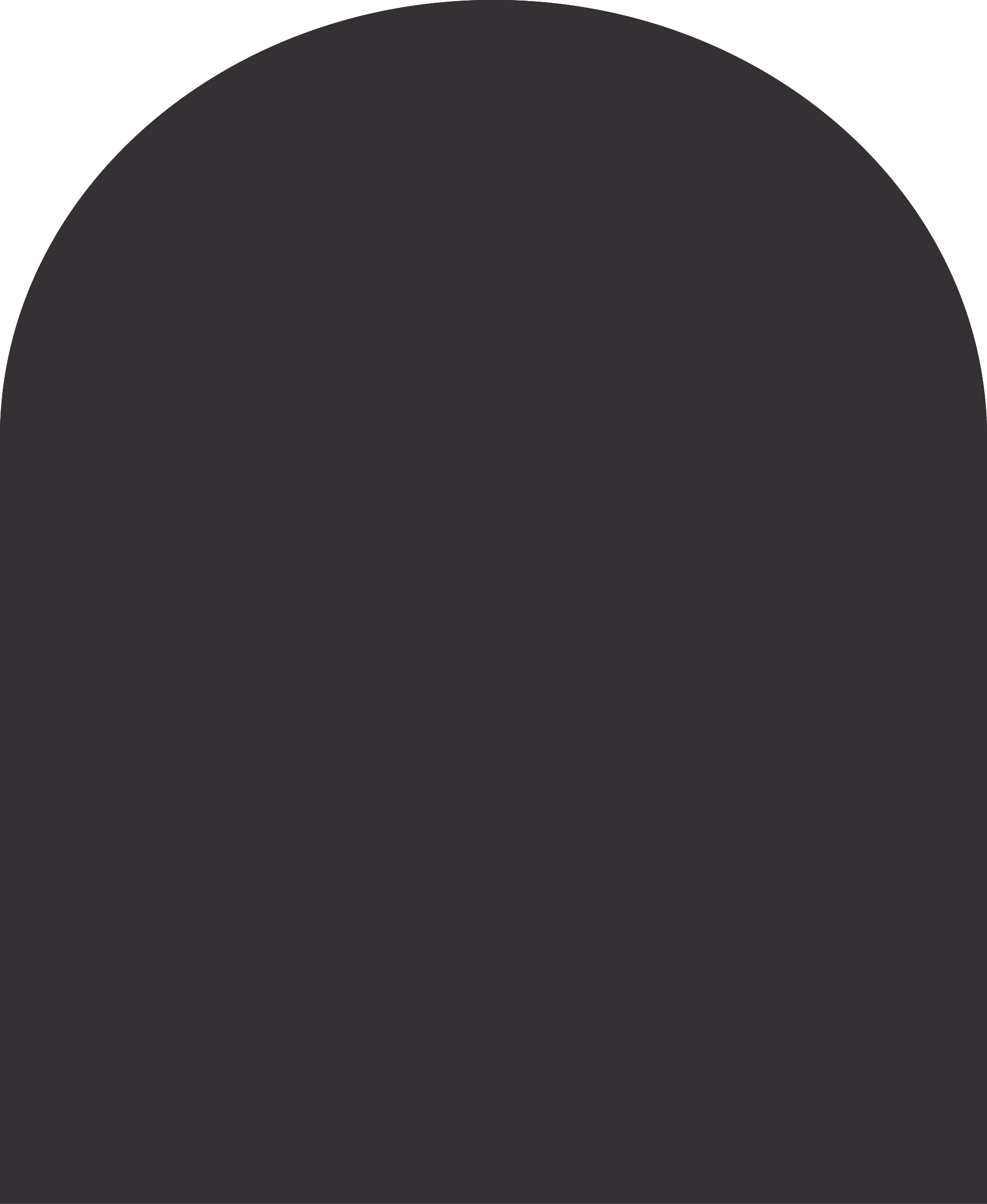 Digital mockup of a arch style envelope liner in a black color.