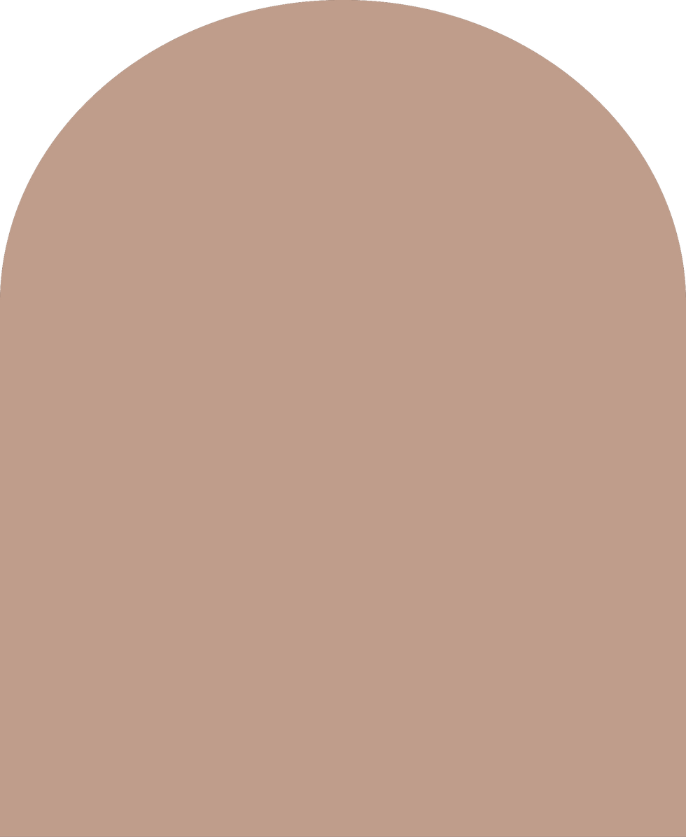 Digital mockup of an arch style envelope liner in a warm nude color.