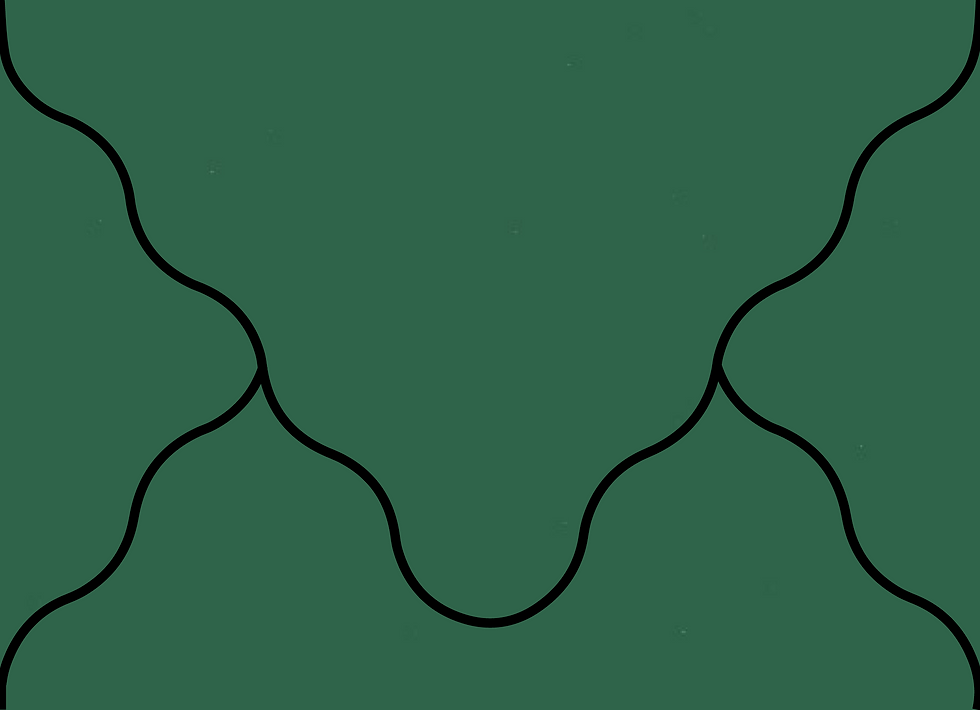 Thumbnail: Digital mockup of a pointed wave style envelope in a forest green color