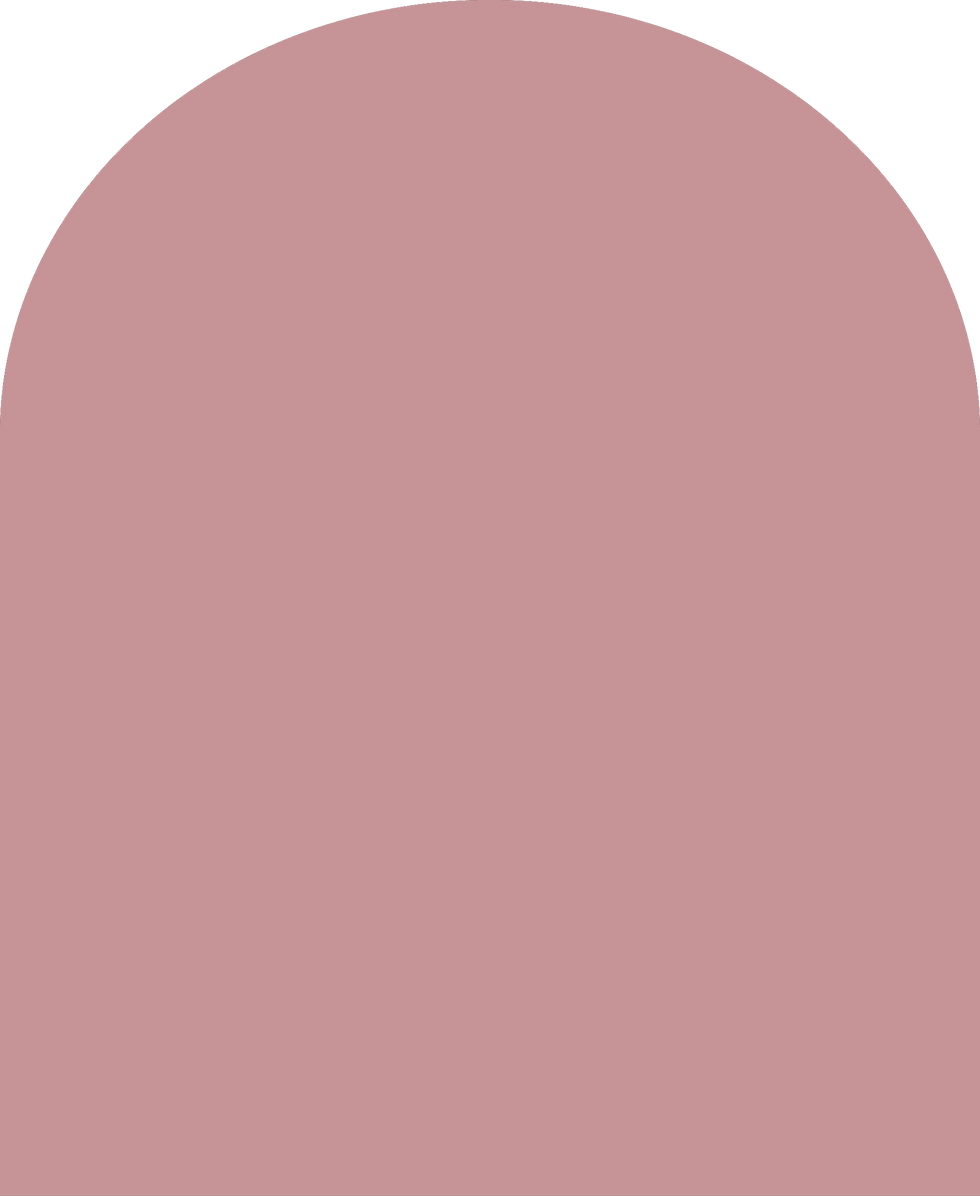 Digital mockup of an arch style envelope liner in a dusty rose color.