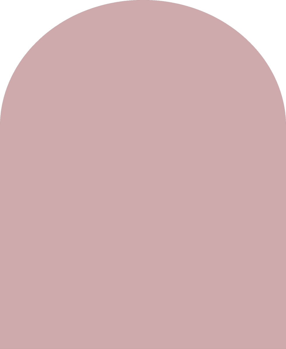 Digital mockup of an arch style envelope liner in a vintage rose color.