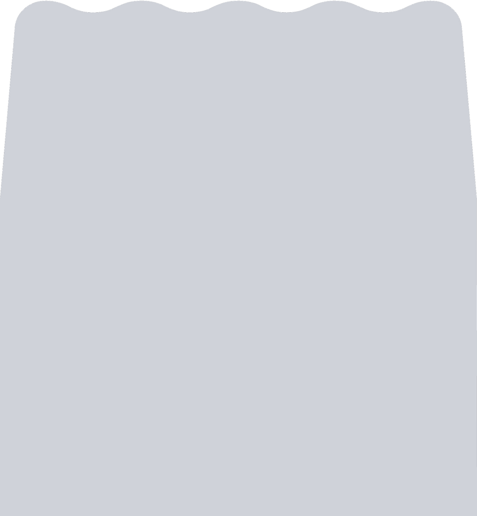 Digital mockup of a wave style envelope liner in a cool blue color.