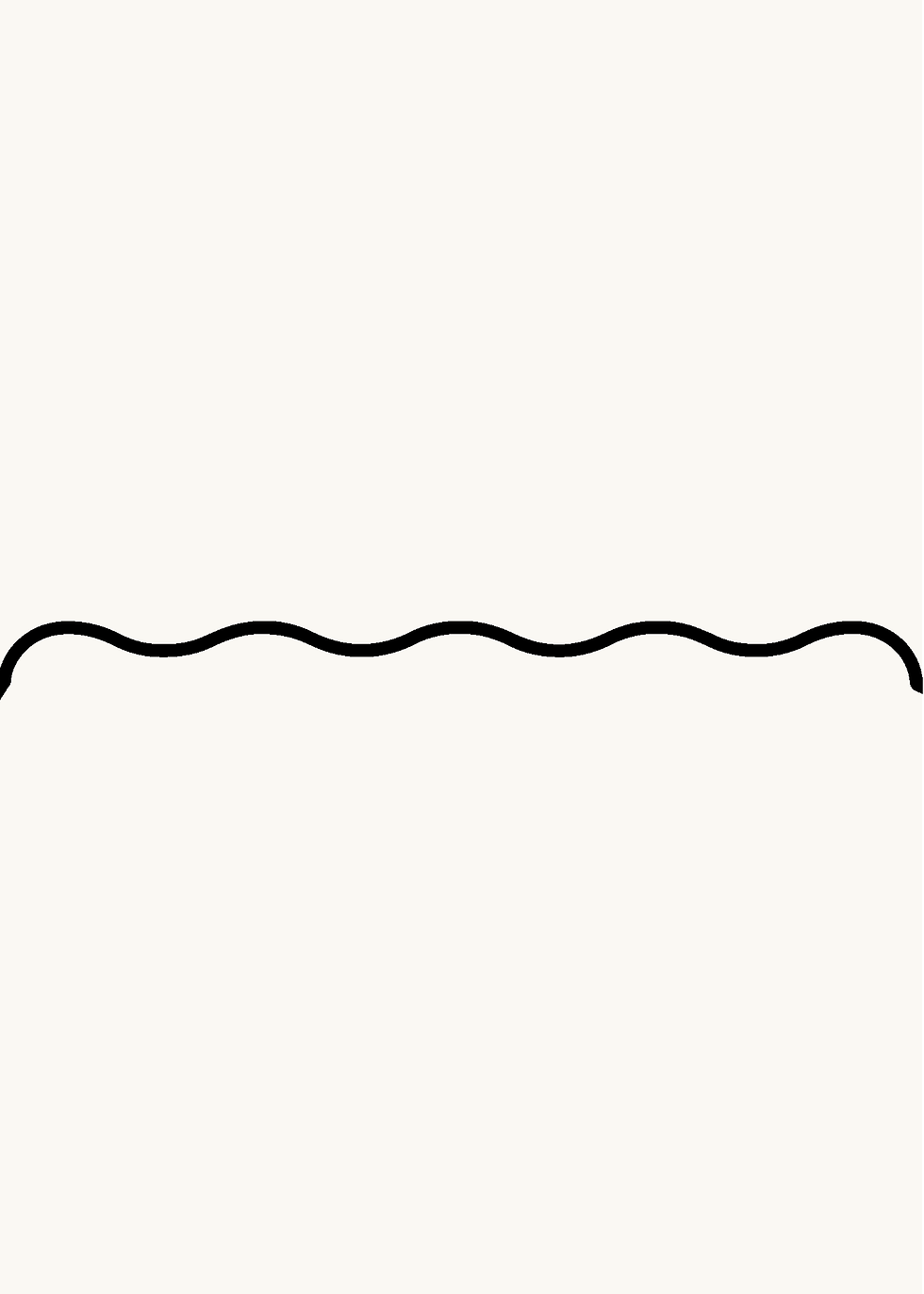 Thumbnail: Digital mockup of a wave style wedding invitation pocket in a off white color.