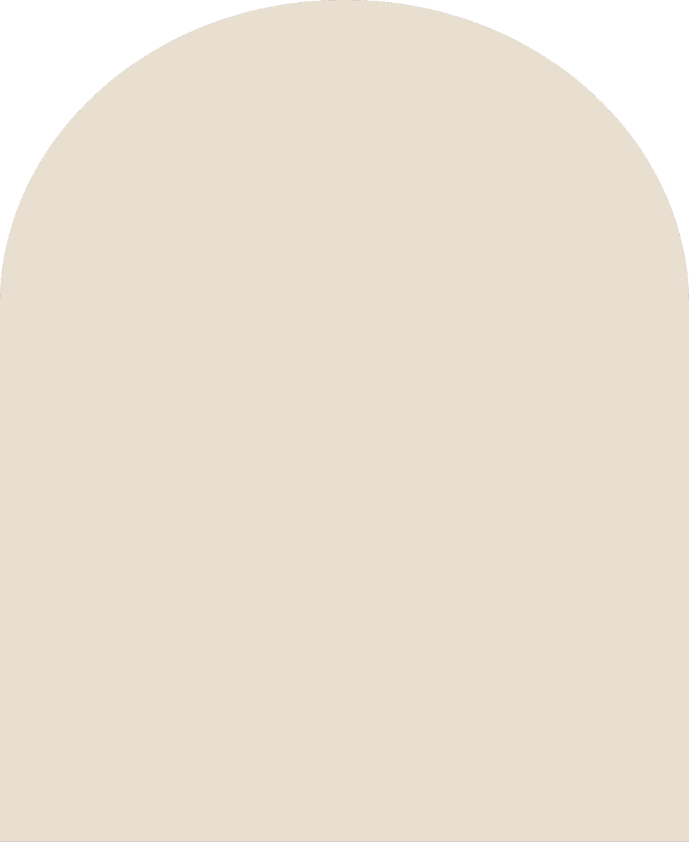 Digital mockup of an arch style envelope liner in a beige color.