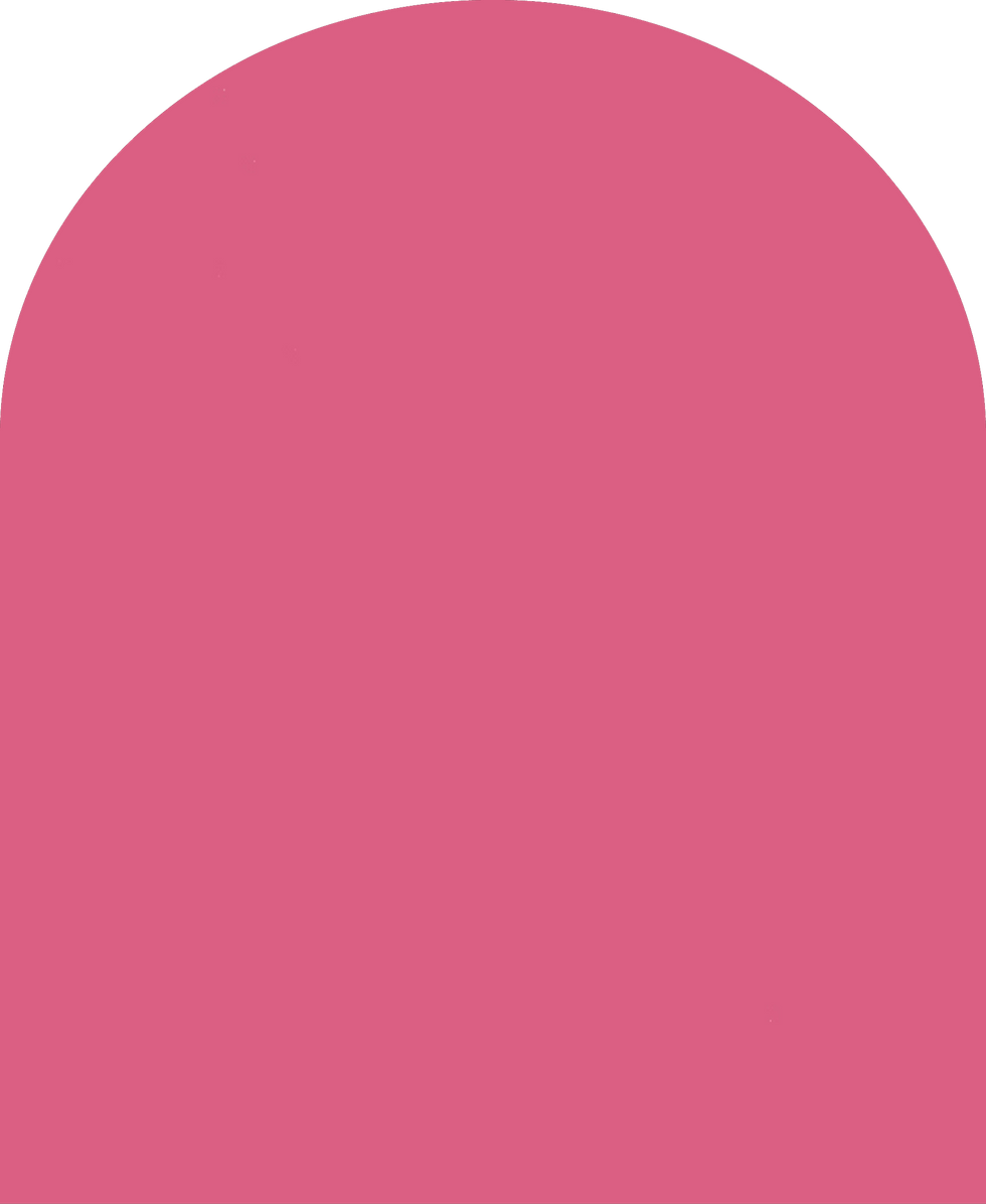 Digital mockup of an arch style envelope liner in a hot pink color.
