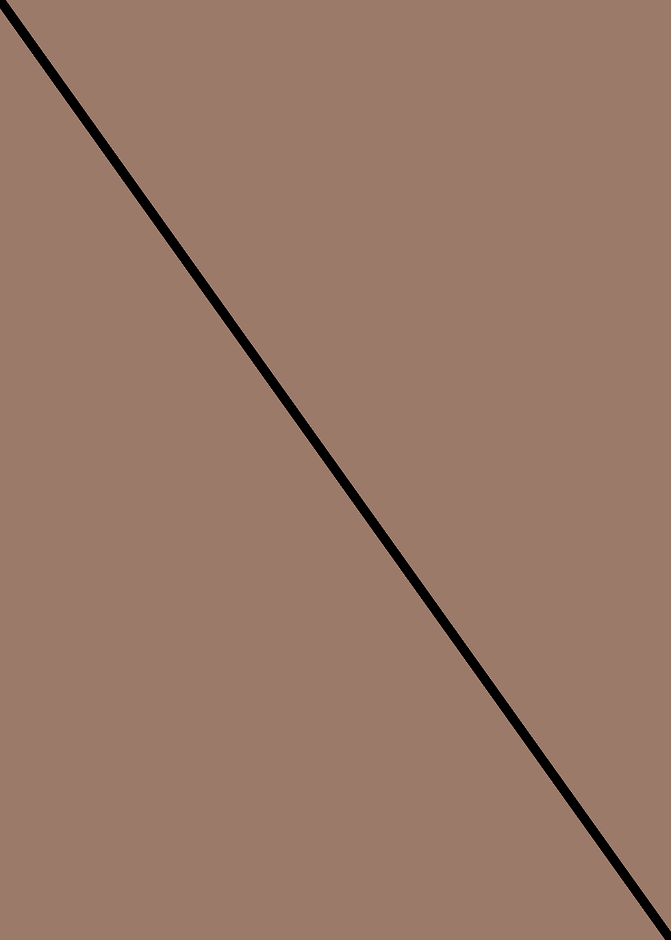 Thumbnail: Digital mockup of an angle style wedding invitation pocket in a medium brown color.
