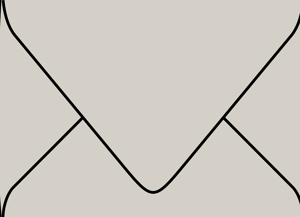 Digital mockup of a standard v flap style wedding envelope in a pale grey color