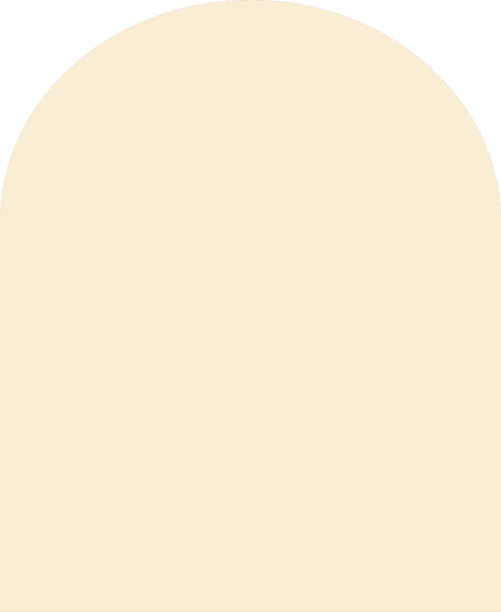 Digital mockup of an arch style envelope liner in a soft yellow color.