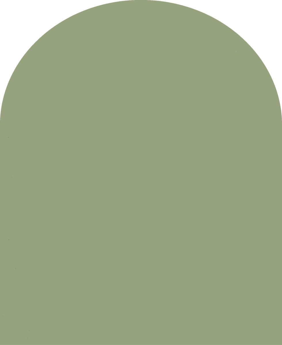 Digital mockup of an arch style envelope liner in a medium green color.