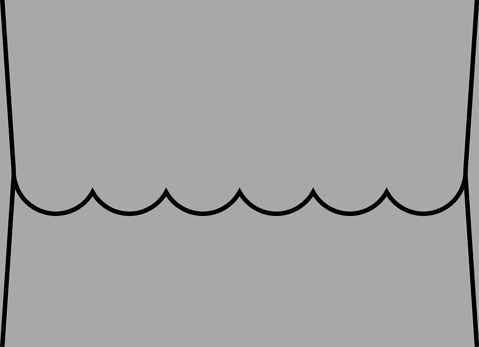 Thumbnail: Digital mockup of a scallop style envelope in a grey color