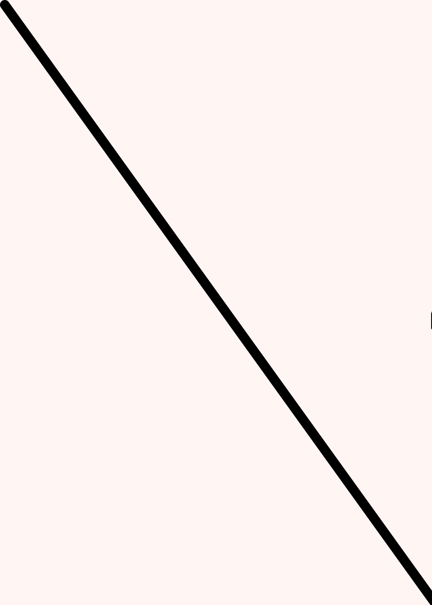 Digital mockup of an angle style wedding invitation pocket in a powder pink color.