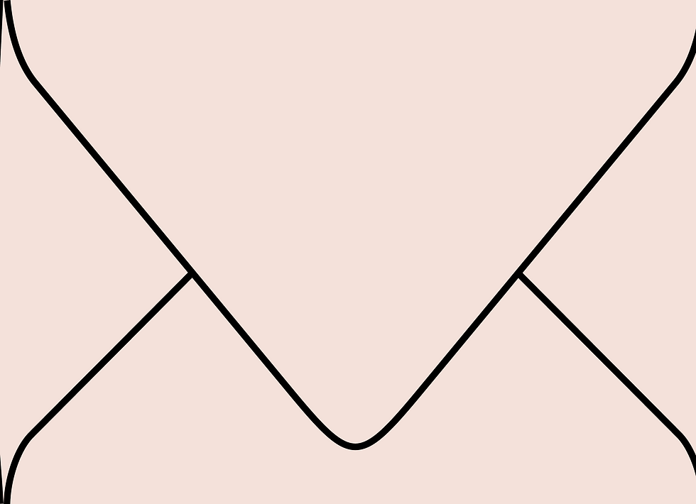 Digital mockup of a standard v flap style wedding envelope in a soft sand color