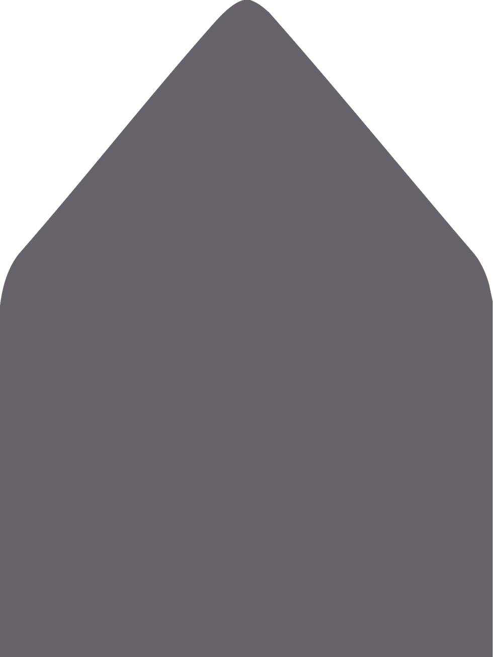 Digital mockup of a standard style envelope liner in a dark grey color.