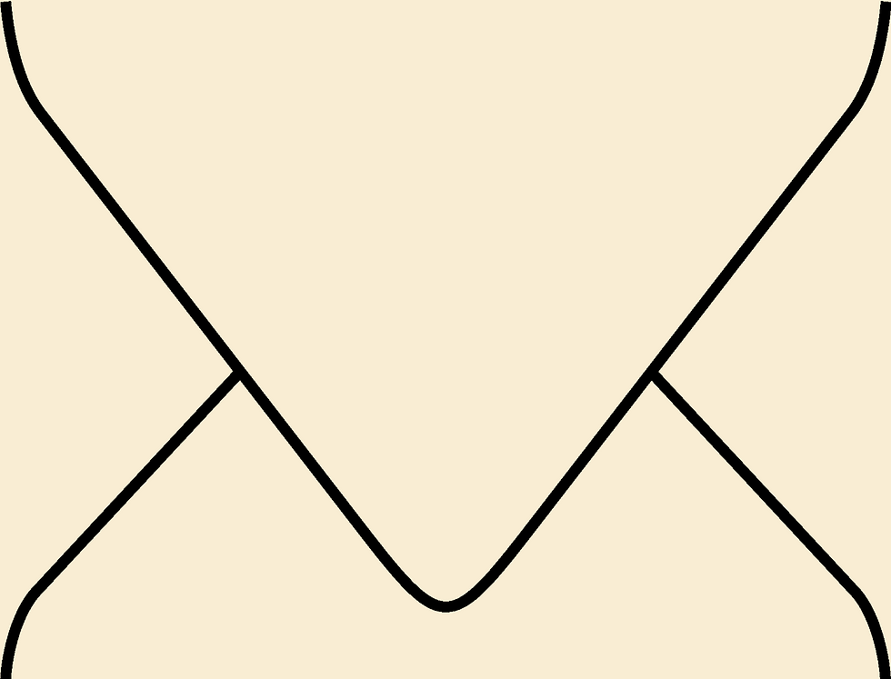 Digital mockup of a standard style envelope in a soft yellow color