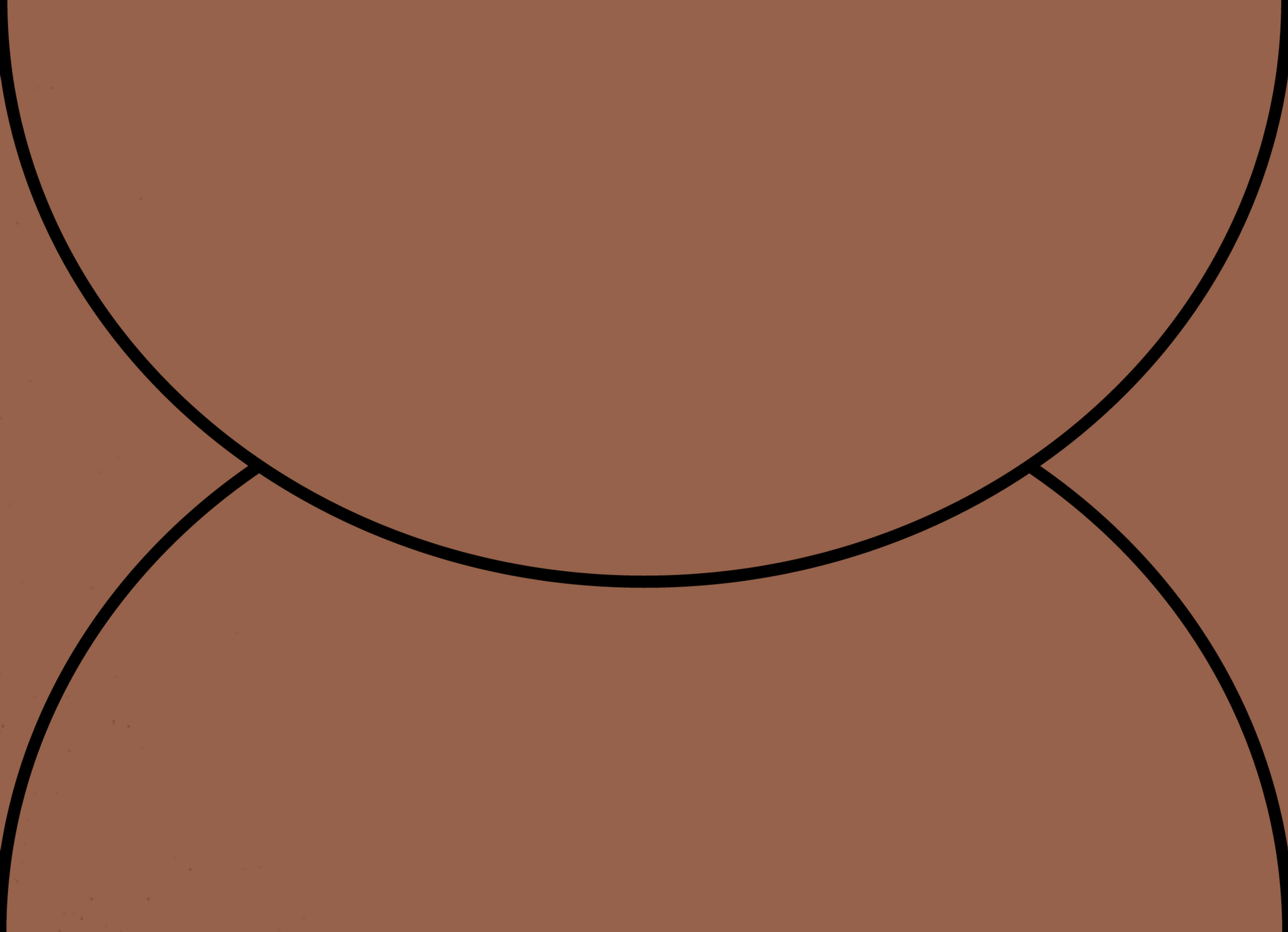 Digital mockup of a arch flap style wedding envelope in a warm brown color