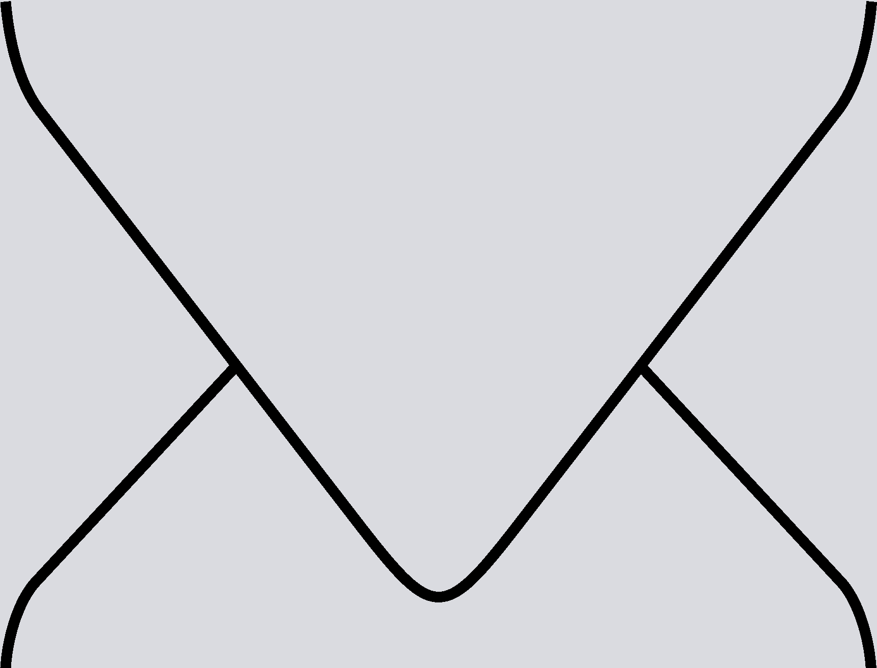 Digital mockup of a standard style envelope in a cool grey color