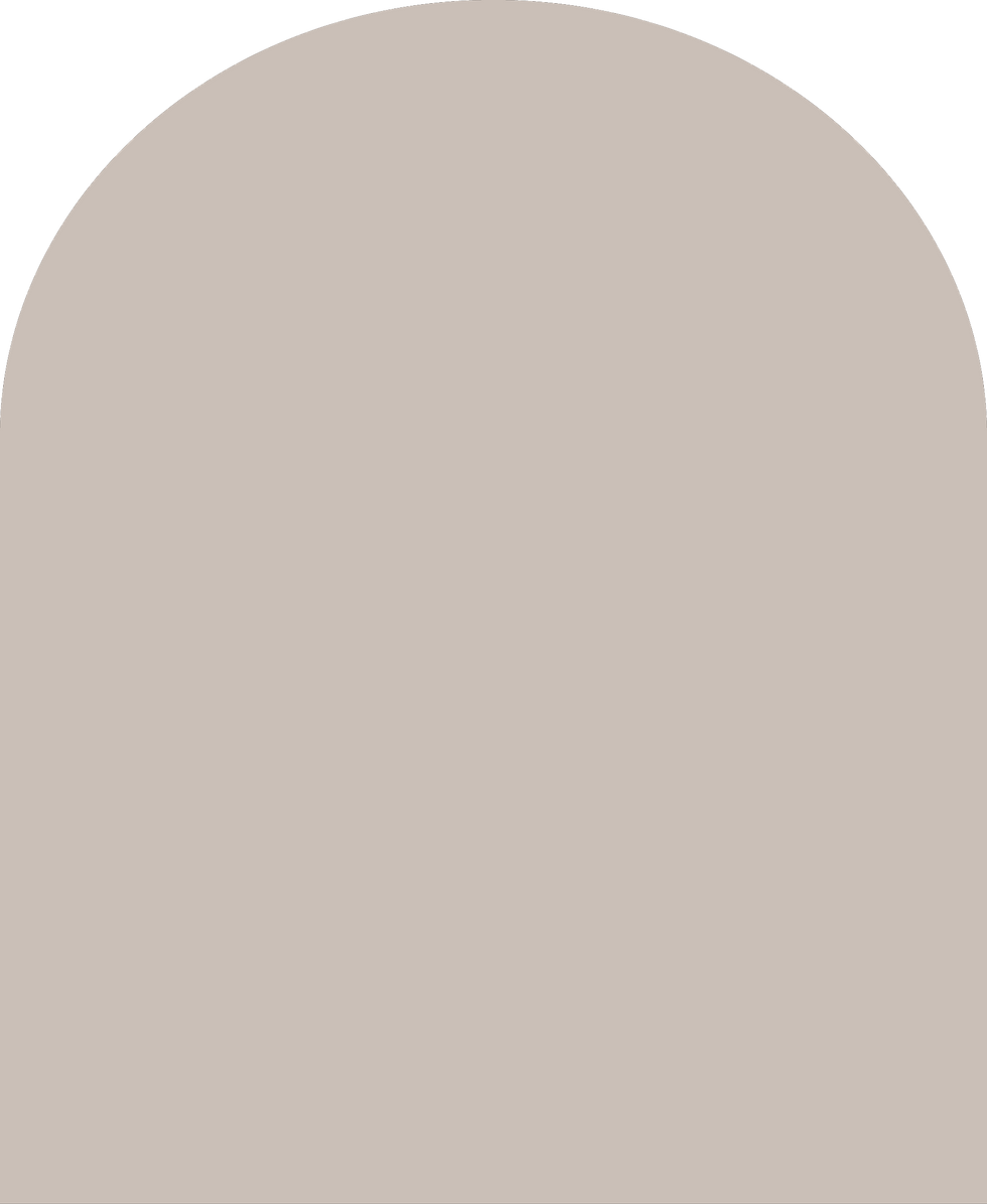 Digital mockup of an arch style envelope liner in a light taupe color.