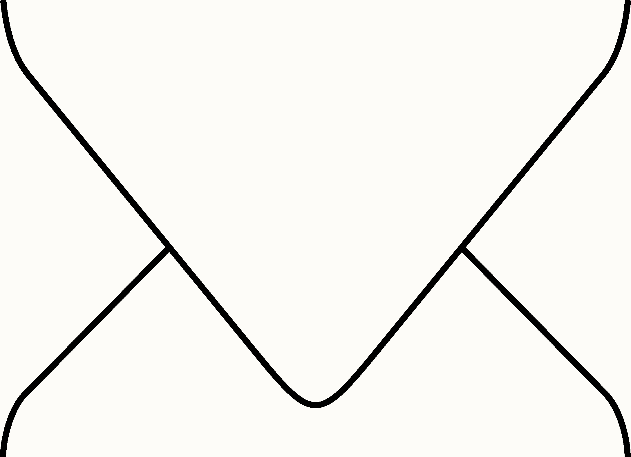 Digital mockup of a standard style wedding invitation envelope in a off white color.