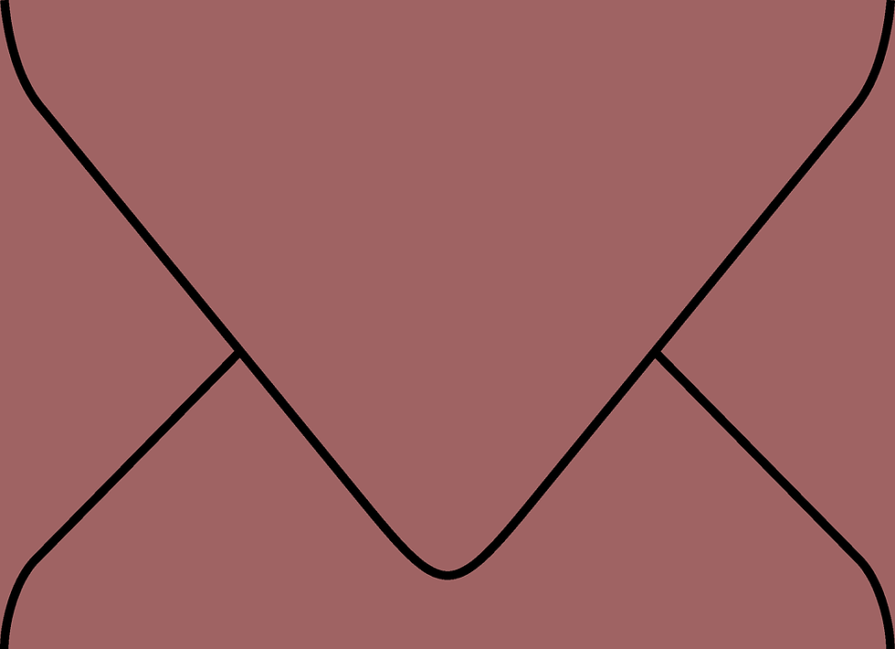 Digital mockup of a standard style wedding invitation envelope in a deep rose color.
