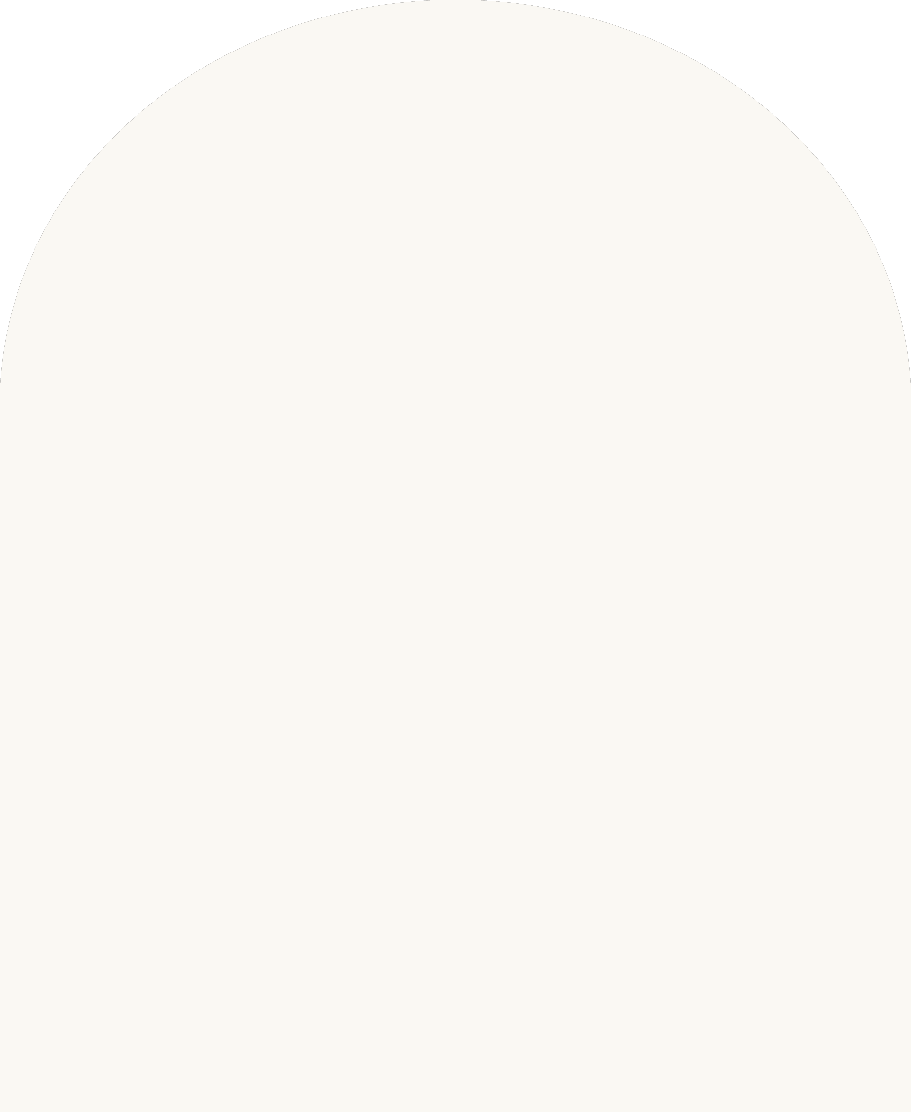 Digital mockup of an arch style envelope liner in a off white color.