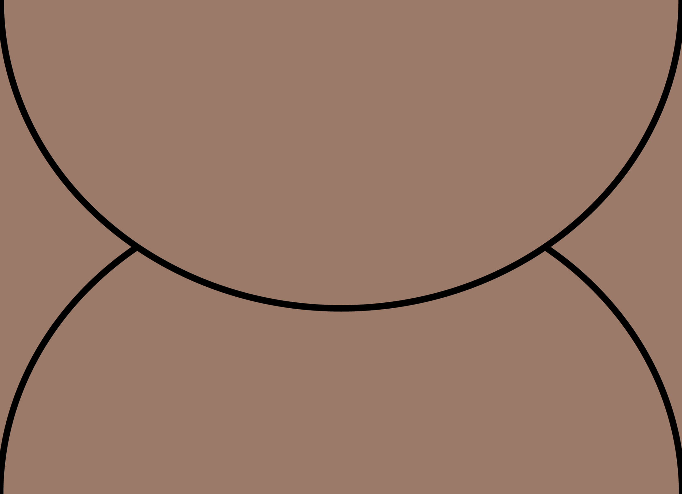 Digital mockup of a arch flap style wedding envelope in a medium brown color