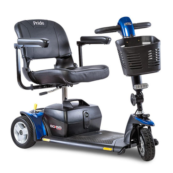 Pride Go Go Sport mobility scooter offering increased comfort and portability for everyday use.