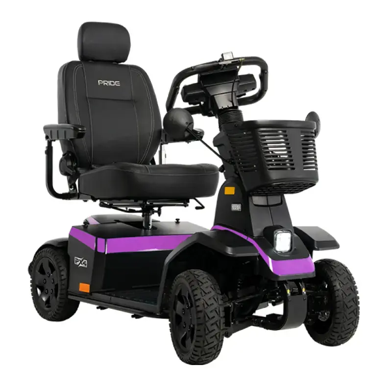 Thumbnail: Pride PX4 heavy-duty mobility scooter in dark violet