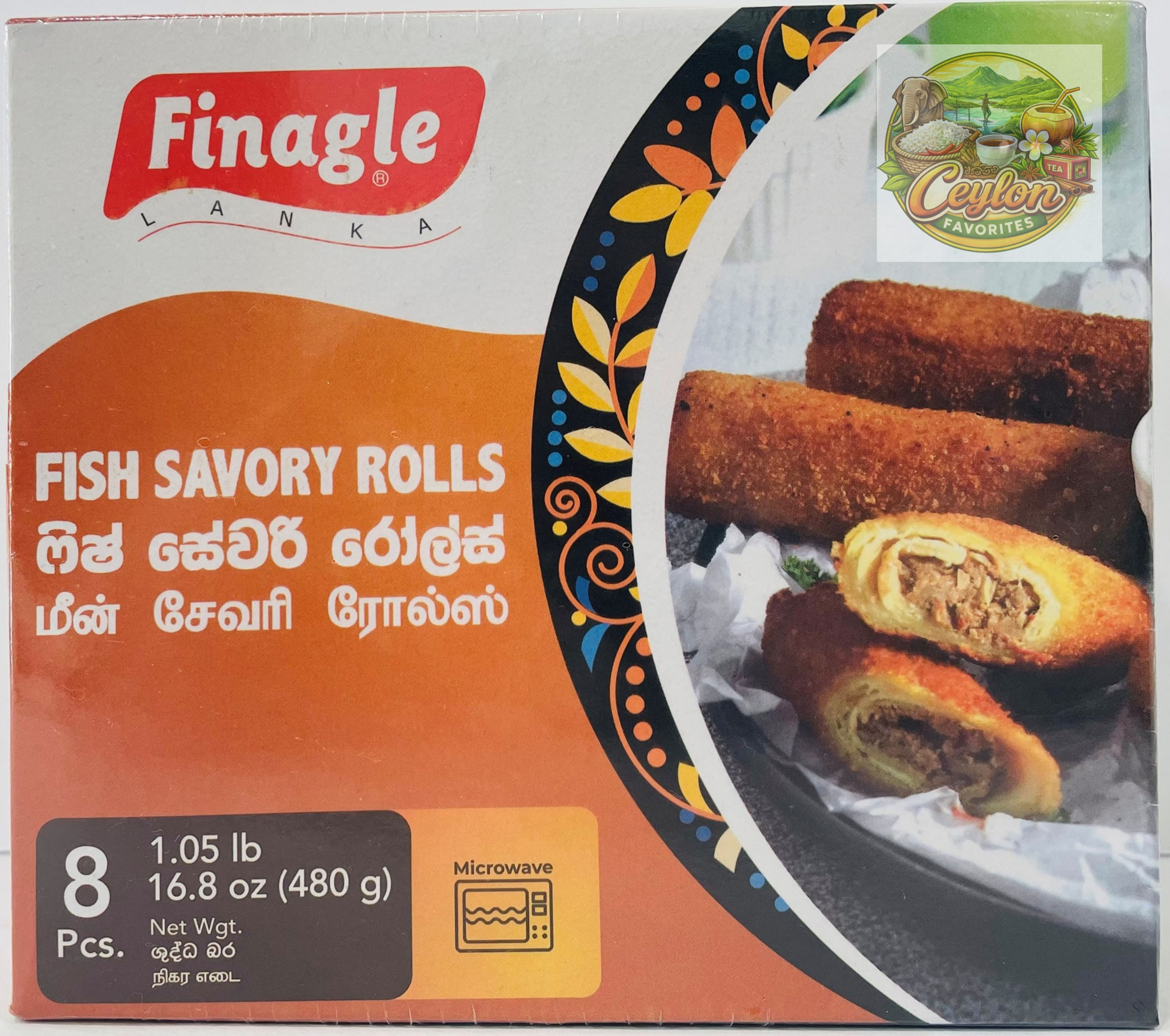 Finagle Fish Savory Rolls - 480g - (Add a Frozen box for UPS shipping)