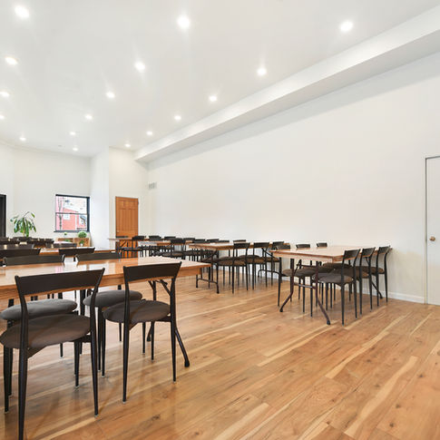 Interior event studio toward front