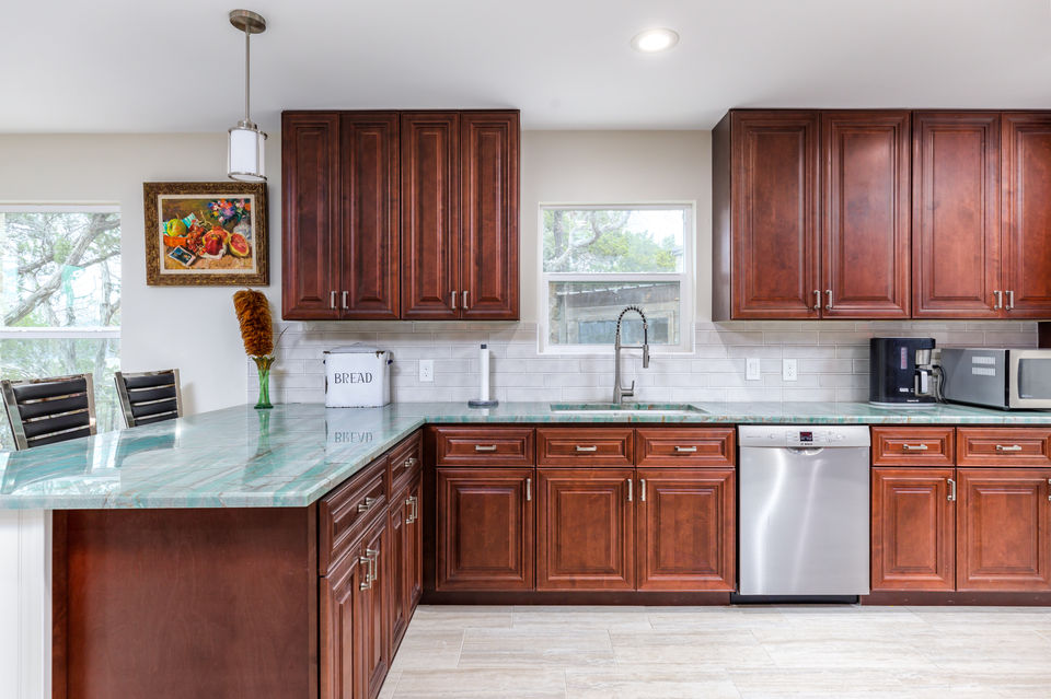 Kitchen Building Supplies interior designed to a traditional style.