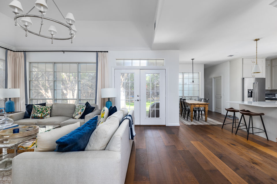 Flooring Building Supplies interior designed to a transitional style.