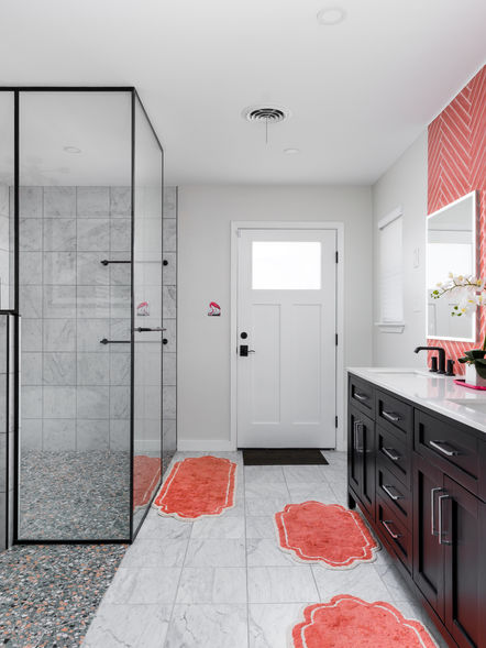 Bathroom Building Supplies interior designed to a contemporary style.