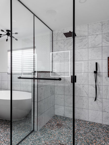 Bathroom Building Supplies interior designed to a contemporary style.